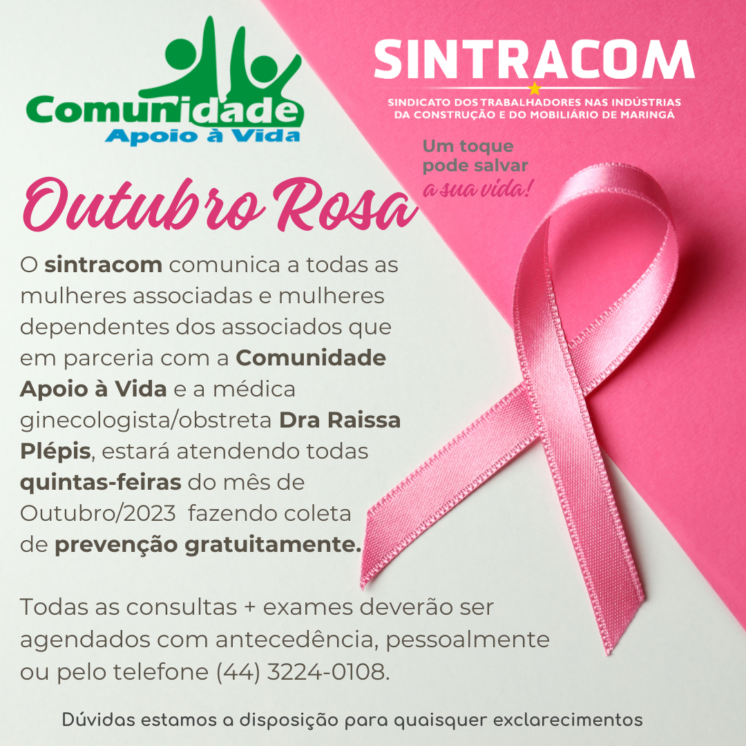 Outrubro Rosa Comunidade Apoio à Vida