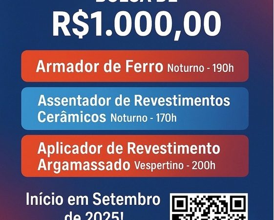 Oportunidade de Cursos Gratuitos na Área da Construção Civil